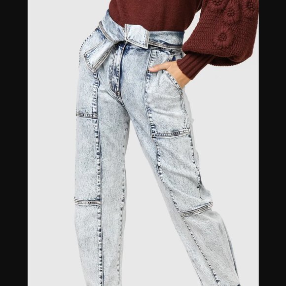 Free People Ministry of Style Denim paperbag jean - Picture 4 of 10